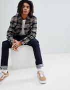 Brixton Checked Bowery Shirt In Standard Fit - Black