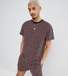 Milk It T-shirt In Diamond Print - Black