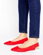 Aldo Slingback Point Shoes - Red