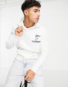 River Island Peanuts Print Hoodie In White