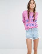 Wildfox Out Of This World Sweatshirt - Laven Dream