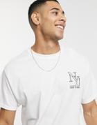 New Look Oversized T-shirt With New York Print In White