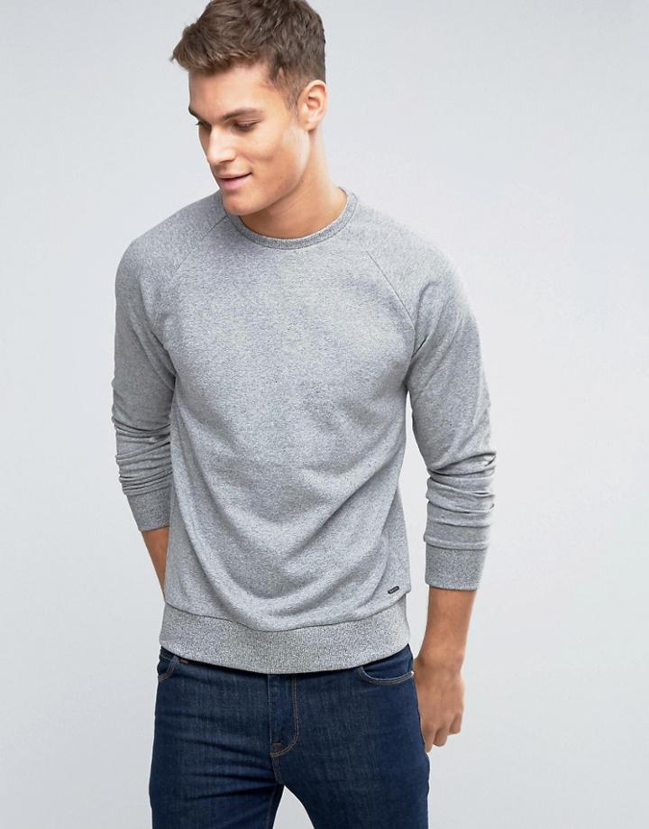 Esprit Sweat With Crew Neck And Raglan Sleeve - Gray