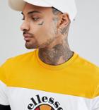 Ellesse Color Block T-shirt In Black Exclusive To Asos - Black