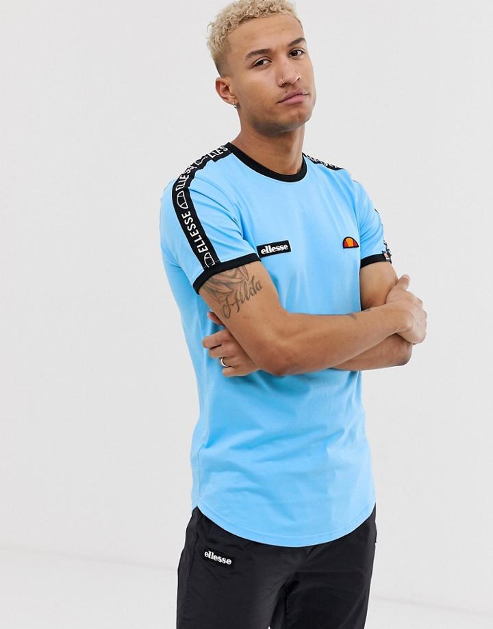 Ellesse Fede T-shirt With Taping In Blue - Blue