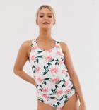 Peek & Beau Eco Exclusive Maternity Tankini In Floral - Multi