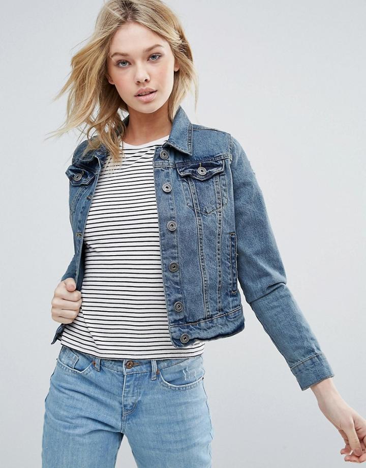 Brave Soul Harris Denim Jacket - Blue