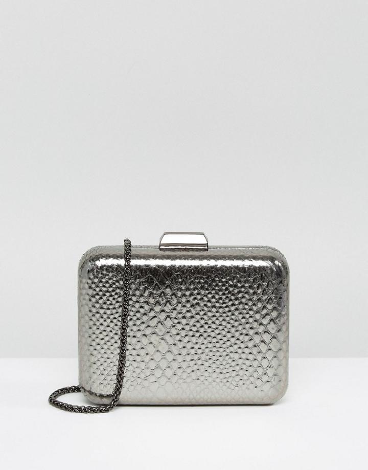 Coast Jude Textured Box Bag - Silver