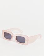 Jeepers Peepers Square Sunglasses In Pink