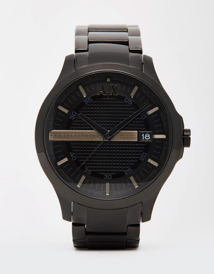 Armani Exchange Black Ip Watch Ax2104 - Black