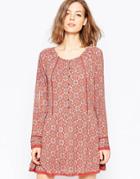 Only Long Sleeve Printed Dress - Comb 2 Masala