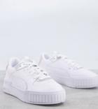 Puma Cali Sport Sneakers In White And Silver - Exclusive To Asos