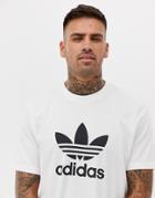 Adidas Originals Trefoil T-shirt In White