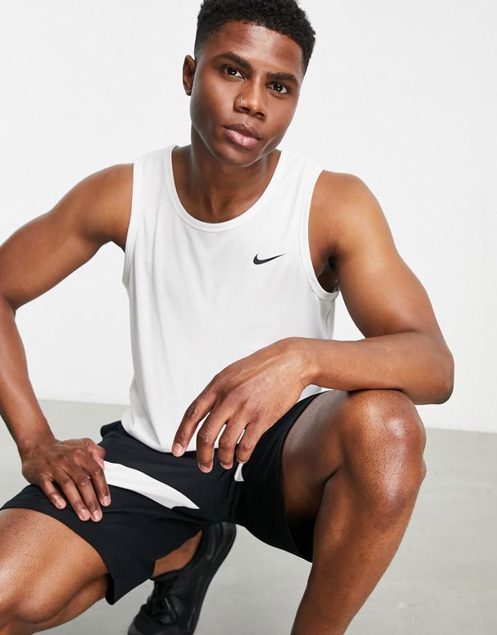 Nike Training Dri-fit Legend Tank Top In White