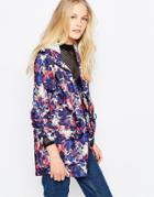 Brave Soul Abstract Print Trench