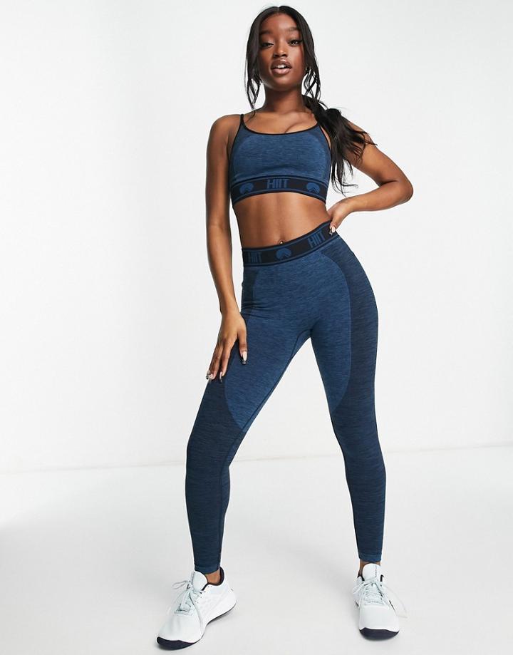 Hiit Logo Seamless Legging In Navy