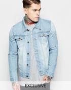 Liquor & Poker Denim Jacket Classic Trucker Stonewash - Stonewash