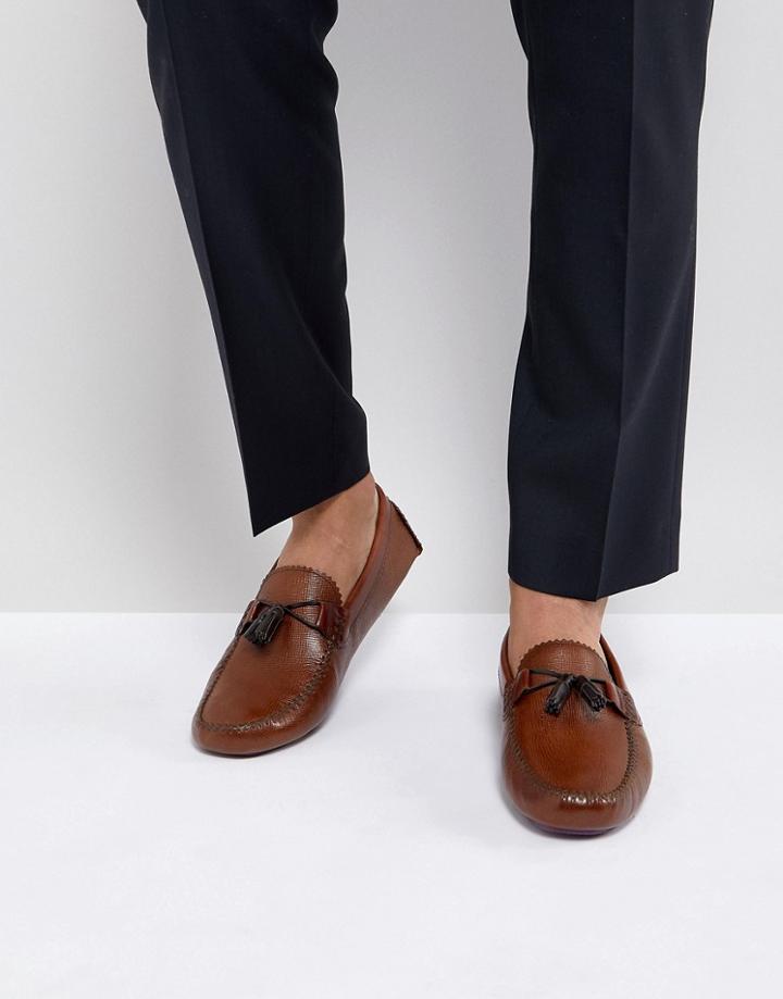 Ted Baker Urbonn Leather Loafers In Tan - Tan