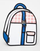 Jumpfrompaper Grid Buckle Backpack - Pink