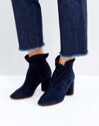 Kg By Kurt Geiger Suede Ankle Boots - Navy