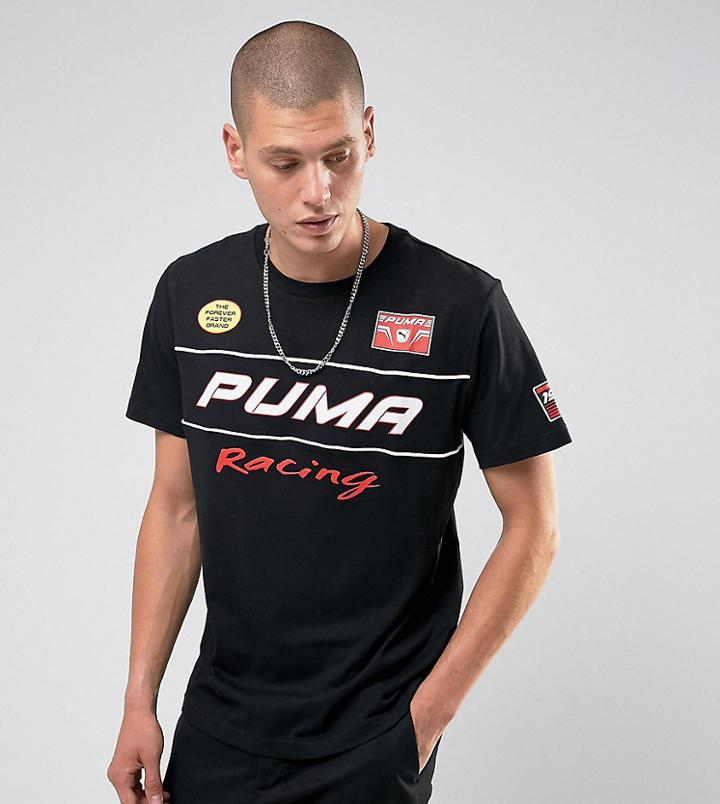 Puma Speedway T-shirt With Back Print Exclusive To Asos 57659501 - Black