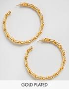 Gogo Philip Twisted Hoop Earrings - Gold