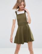 Asos Pinafore Dress - Green