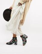 Vero Moda Paisley Print Ankle Boots - Multi
