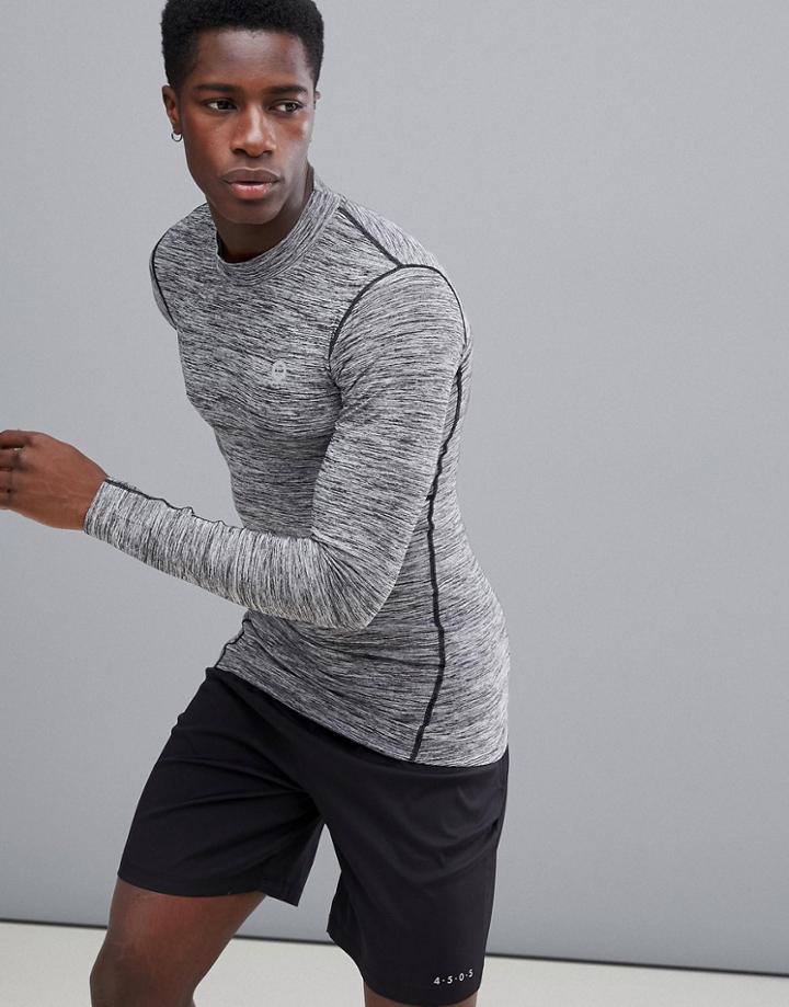 Jack & Jones Core Performance Long Sleeve Base Layer T-shirt - Gray