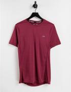 Asos 4505 Training T-shirt In Space Dye In Red