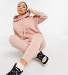 Noisy May Petite Sweatpants Co-ord In Pink