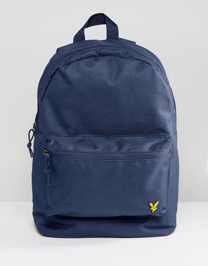 Lyle & Scott Logo Backpack In Navy - Navy