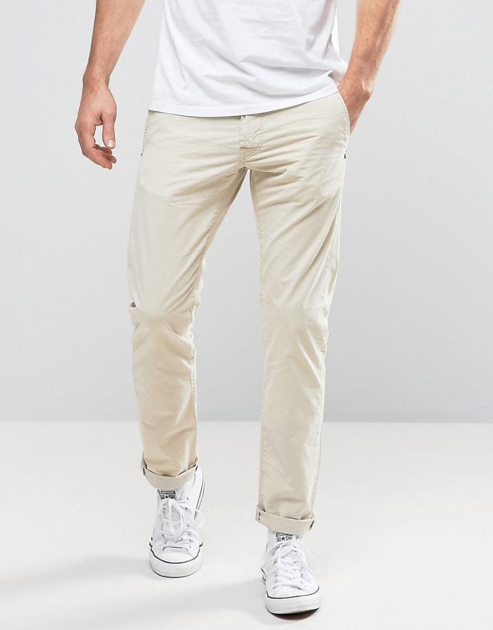 Edwin 55 Fine Gabardine Relaxed Chinos - Beige