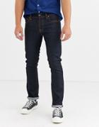 Nudie Jeans Co Grim Tim Slim Straight Fit Jeans In Dry True Navy Wash