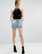 Asos Luxe Contrast Bind Shorts - Multi