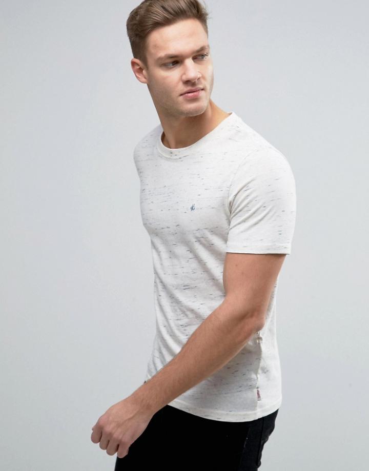 Jack & Jones Originals T-shirt In Marl Fleck - White
