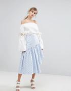 Asilio Kiss Yesterday Good Bye Skirt - Blue
