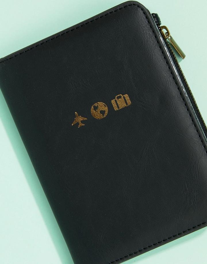 Typo Black Buffalo Classic Passport Holder - Multi