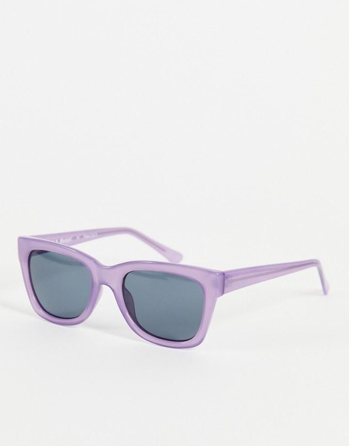 Aj Morgan Square Lens Sunglasses-purple