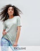 Adidas Originals Three Stripe T-shirt With Back 1972 Print - Green