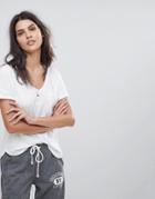 Abercrombie & Fitch Voop Pocket T Shirt In White - White