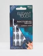 Elegant Touch Nocturnal Dreams Stiletto False Nails - Darkest Hour - Gray