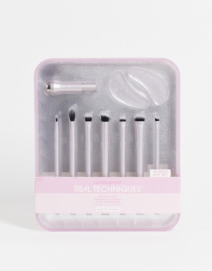 Real Techniques Bright Eyes Brush Set Save 55%-no Color