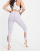 Asos 4505 Yoga Leggings With Wrap Leg Detail-purple