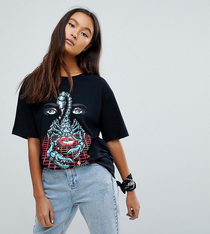 Santa Cruz T-shirt With Scorpion Graphic - Black