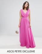 Asos Petite Side Cut Out Maxi Dress - Pink