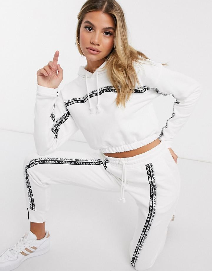 Adidas Originals Ryv Hoodie In White