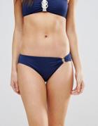 Dorina Navy Ring Detail Bikini Bottom - Navy