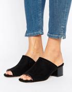 Faith Dotty Metallic Detail Mules - Black