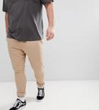 Jacamo Plus Skinny Fit Chino In Stone - Black